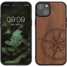 KWmobile TPU Bumper Apple iPhone 15 Plus - Walnut  Navigational Compass