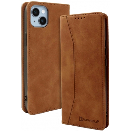 Bodycell Book Case Apple iPhone 15 Plus - Brown