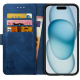 Rosso Element Book Case Apple iPhone 15 - Blue