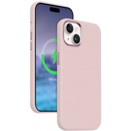 Crong Color Cover Lux Magnetic MagSafe Premium Apple iPhone 15 - Pink