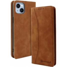 Bodycell Book Case Apple iPhone 15 - Brown