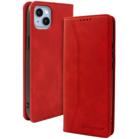 Bodycell Book Case Apple iPhone 15 - Red
