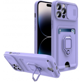 Bodycell Multifunction Apple iPhone 14 Pro Max Ring Holder - Purple