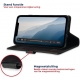 Rosso Deluxe Book Case Apple iPhone 14 - Black