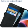 Rosso Deluxe Book Case Apple iPhone 14 - Black