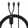 Baseus Flash Series II 1 to 2 Fast Charging Cable Type-C to C+C 100W 1.5m Black