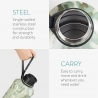 Navaris - BPA Free - 22 L - Green Camouflage Matte