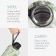 Navaris - BPA Free - 22 L - Green Camouflage Matte