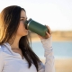 Wacaco Octaroma Grande Travel Mug - BPA Free - 435ml - Pomona Green