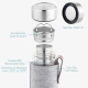 Navaris Tea Bottle To-Go - PU - 500ml - Indian Sun - Clear