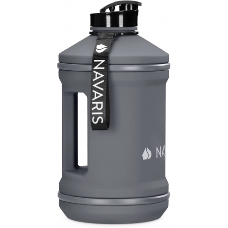 Navaris Water Jug - BPA Free - 2.2 L - Grey