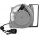 Navaris Wall Mountable Self Retracting Cable Reel - 1 x  Schuko - 13m+2m - IP44 - Grey