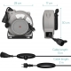Navaris Wall Mountable Self Retracting Cable Reel - 1 x  Schuko - 13m+2m - IP44 - Grey