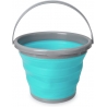 Navaris Collapsible Bucket - Large - 10L - Dark Grey/Blue