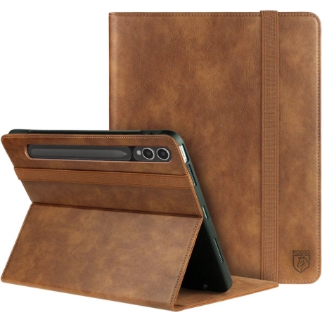 Rosso Element PU Book Case Samsung Galaxy Tab S9 Plus 12.4''  - Brown