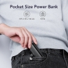 Veger PowerBank PlugOn-C Pro-Type-C KickStand - 5000mAh - 20W - Black