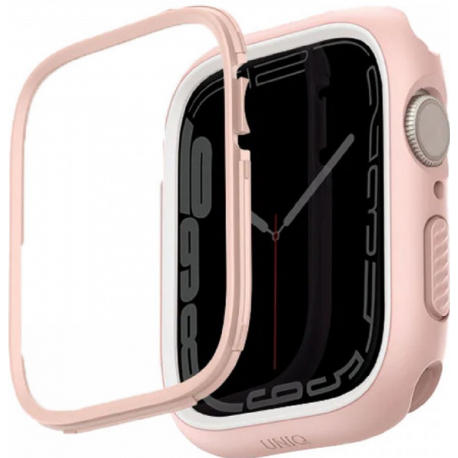 Uniq Moduo case for Apple Watch 4/5/6/7/8/9/SE/SE2 44/45mm pink-white