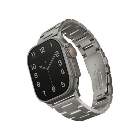 UNIQ Strap Osta Apple Watch 42/44/45/ 49mm Series 1/2/3/4/5/6/7/8/SE/SE2/Ultra Stainless Steel - titanium silver
