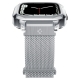 SPIGEN METAL FIT ”PRO” APPLE WATCH 4 / 5 / 6 / 7 / 8 / 9 / SE (44 / 45 MM) SILVER