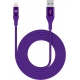 Celly Color Data Cable Extra Strong Lightning Usb 1.5m - Μώβ