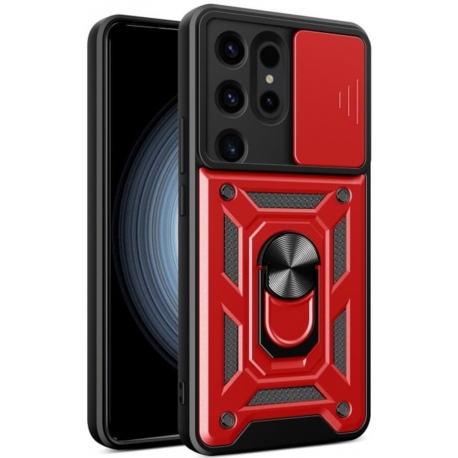 Bodycell Armor Slide  Ring Holder Samsung Galaxy S24 Ultra - Red