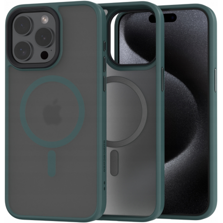 Spacecase Hybrid MagSafe Apple iPhone 15 Pro Max - Dark Green