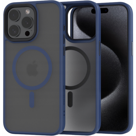 Spacecase Hybrid MagSafe Apple iPhone 15 Pro Max - Dark Blue