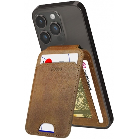 Rosso Element MagSafe Wallet - Brown