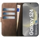 Rosso Elite Book Case MagSafe Samsung Galaxy S24  - Brown