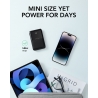 Charmast Powerbank Mini 10000mAh Lightning/Type-C/Micro USB PD 20W Black