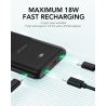 Charmast Powerbank Mini 10000mAh Lightning/Type-C/Micro USB PD 20W White