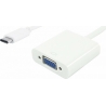 POWERTECH αντάπτορας USB Type-C σε VGA PTH-034, Full HD, Λευκό
