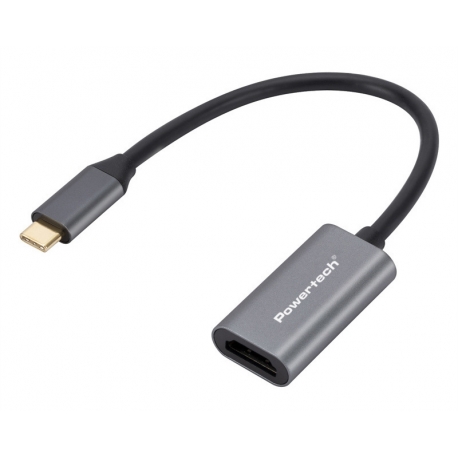 POWERTECH αντάπτορας USB-C σε HDMI CAB-UC086, 4K/60Hz, Γκρι