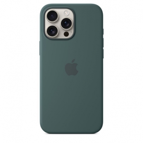 Apple iPhone 16 Pro Silicone Case with MagSafe Lake Green