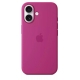 Apple iPhone 16 Silicone Case with MagSafe Fuchsia