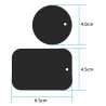 Techsuit (2 pack) Metal Plate (MP03) with Matte Cover Paint - Black
