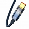 Baseus Explorer Series Auto Power-Off Fast Charging Data Cable USB to Type-C 100W 1m Blue