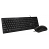 POWERTECH set ποντίκι & πληκτρολόγιο PT-1068, ενσύρματο, 1000DPI, μαύρο