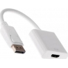 POWERTECH αντάπτορας DisplayPort σε HDMI CAB-DP004, 0.20m, λευκός