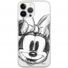 Disney Case Apple iPhone 15 Pro Minnie Partial Print Sketch Transparent