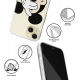 Disney Case Apple iPhone 15 Plus Mickey Partial Print Hiding Transparent