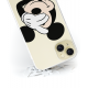 Disney Case Apple iPhone 15 Plus Mickey Partial Print Hiding Transparent