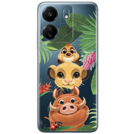 Disney Case Redmi 13C Lion King Partial Print Friends Transparent