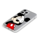 Disney Case Apple iPhone 15 Pro Mickey Partial Print Hiding Transparent