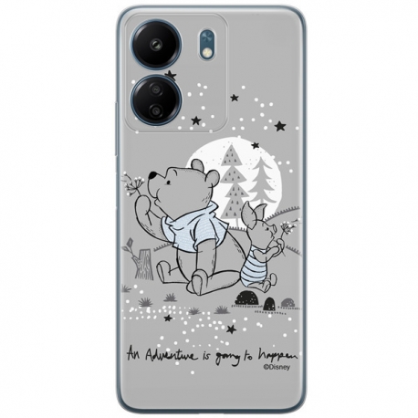 Disney Case Redmi 13C Winnie the Pooh Partial Print Transparent
