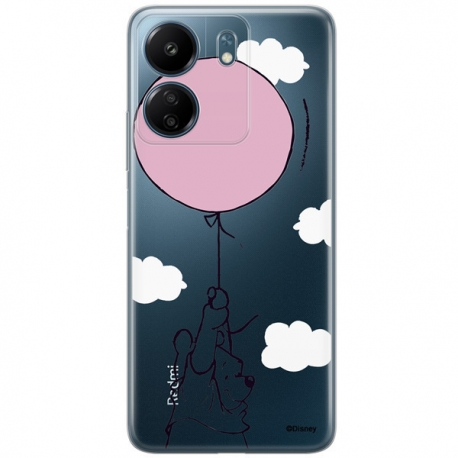 Disney Case Redmi 13C Winnie the Pooh Partial Print Balloon Transparent