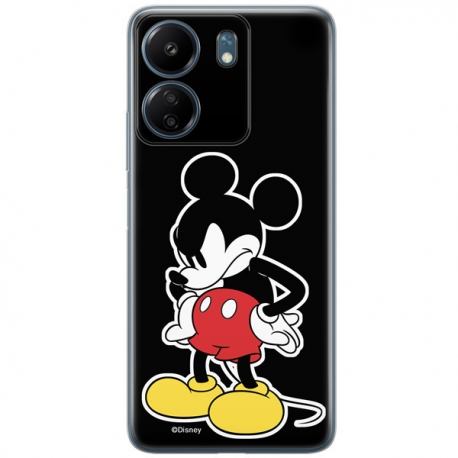 Disney Case Redmi 13C Mickey Full Print Angry Black