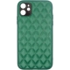 Vivid Diamond Shape PU Leather Case Apple iPhone 11 Green