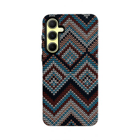 Vivid Ethnic Style Case Samsung Galaxy A55 5G Blue/Purple