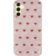 Vivid Heart Glitter Case Samsung Galaxy A55 5G Clear/Red